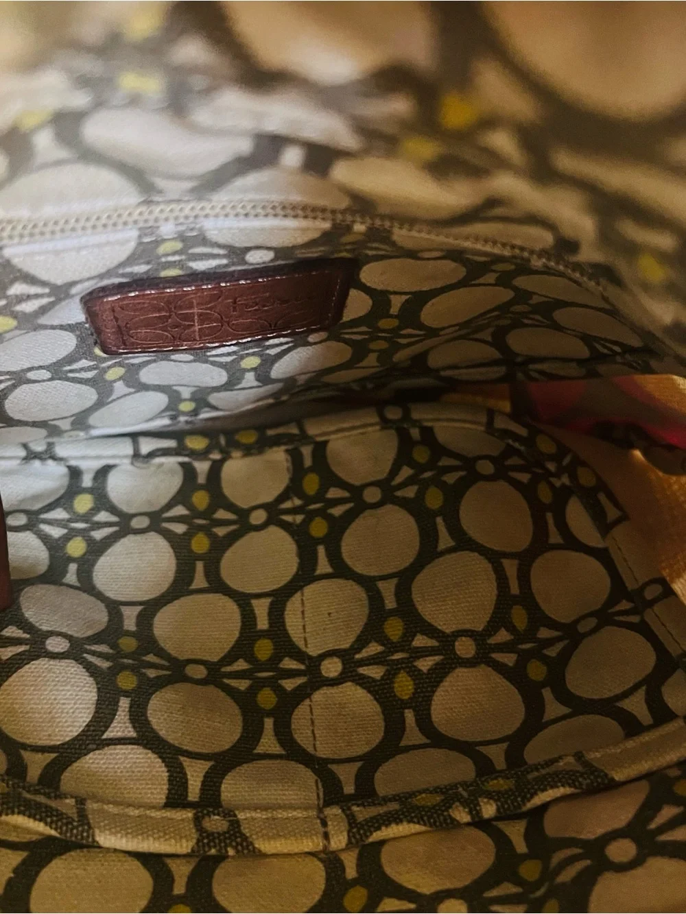 Fossil Key-Per crossbody colorful bag,floral pattern on a coated canvas body. - Picture 5 of 6